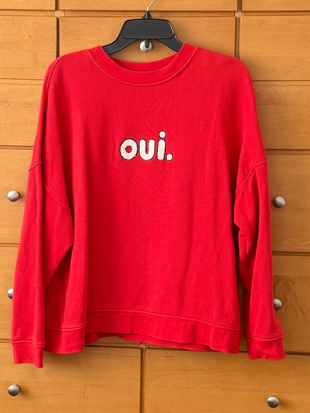 Whistles OUI Logo Sweatshirt Size L - Picture 2 of 5